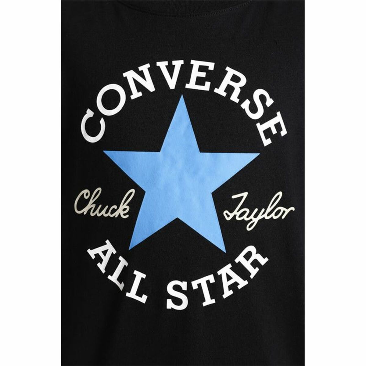 Lasten Lyhythihainen paita Converse Sustainable Core Musta